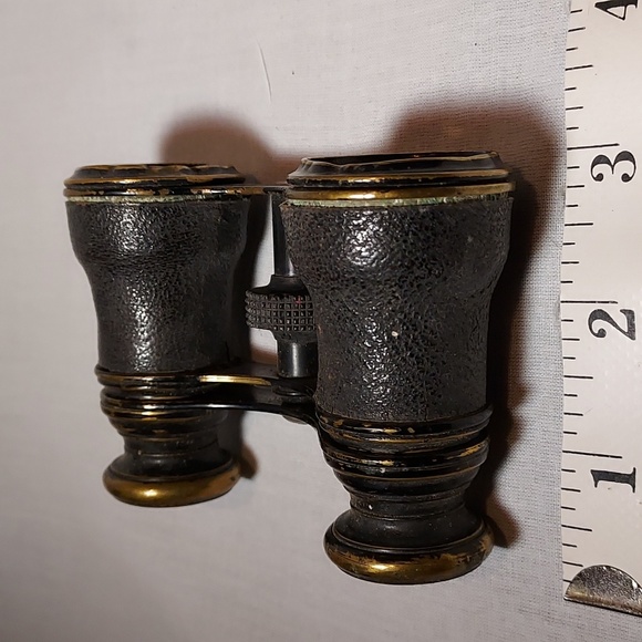 Vintage 1930s Jumelle Chevalier Opera Glasses Binoculars Brass Leather - Picture 8 of 8